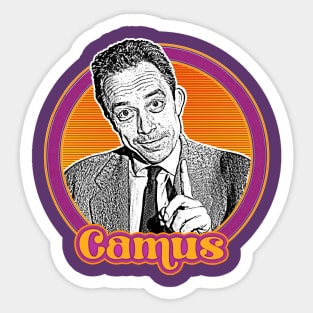 Albert Camus // Retro Fan Art Design Sticker